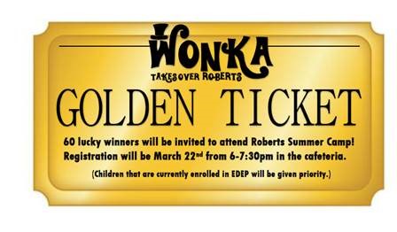 Summer Camp Golden Ticket